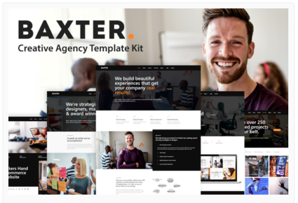 Baxter - Creative Agency Elementor Template Kit