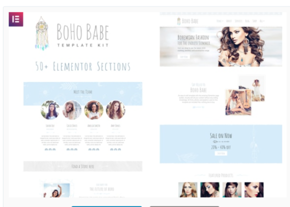 Boho Babe - Elementor Template Kit