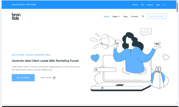 Brontide IT Solutions & Technology Startup Elementor Template Kit