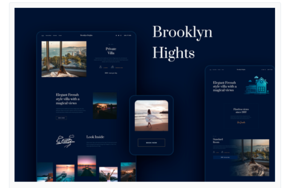 Brooklyn Heights - Private Villa & Hotel Elementor Template Kit
