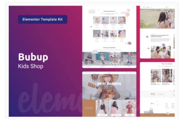 Bubup — Kids Store & Baby Shop Elementor Template Kit