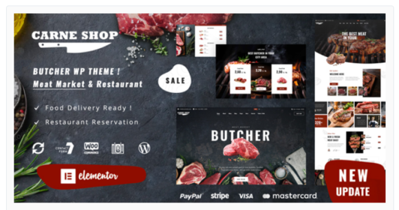 Butcher & Meat Restaurant WordPress Theme