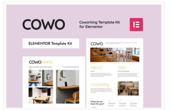 COWO - Coworking Elementor Template Kit