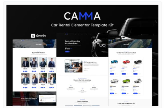 Camma - Car Rental Elementor Template Kit