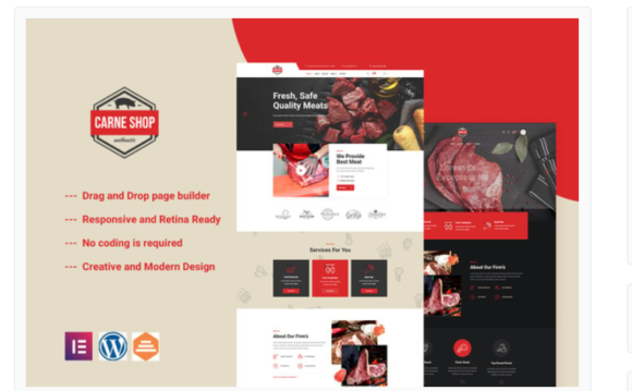 Carne - Meat Shop Elementor Template Kit