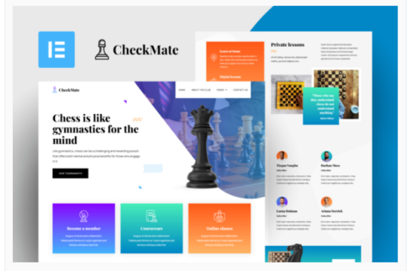 CheckMate - Chess Club & Tournaments Elementor Pro Template Kit