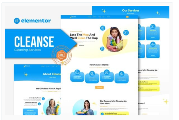 Cleanse - Cleaning Services Elementor Template Kit