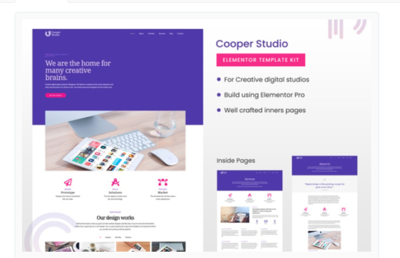 Cooper Studio Elementor Template Kit