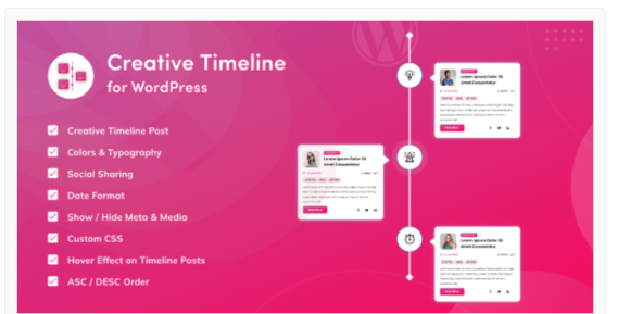 Creative Timeline for WordPress