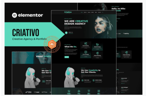 Criativo - Creative Agency & Portfolio Elementor Template Kit
