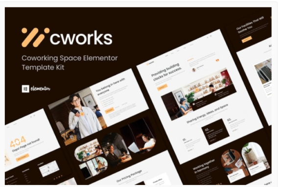 Cworks - Coworking Space Elementor Template Kit