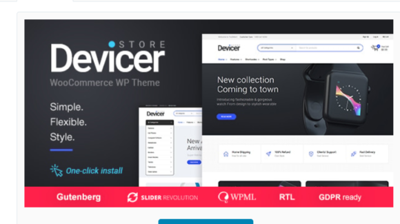Devicer - Electronics, Mobile & Tech Store WordPress Theme
