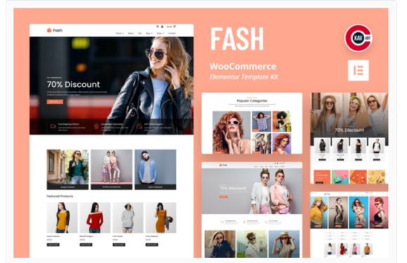 Fash - WooCommerce Elementor Template Kit