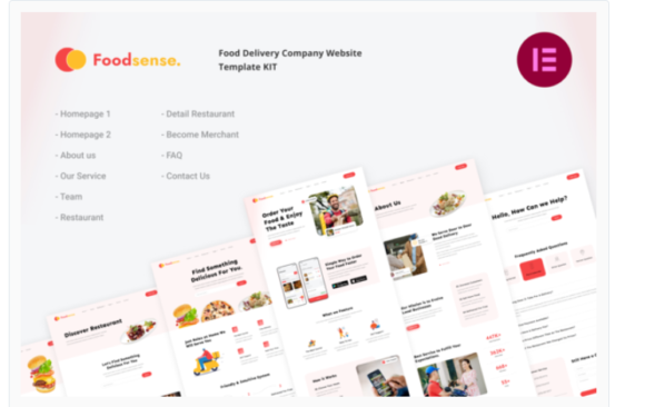 FoodSense | Food Delivery Elementor Template Kit