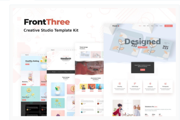 FrontThree - Creative Studio Template Kit
