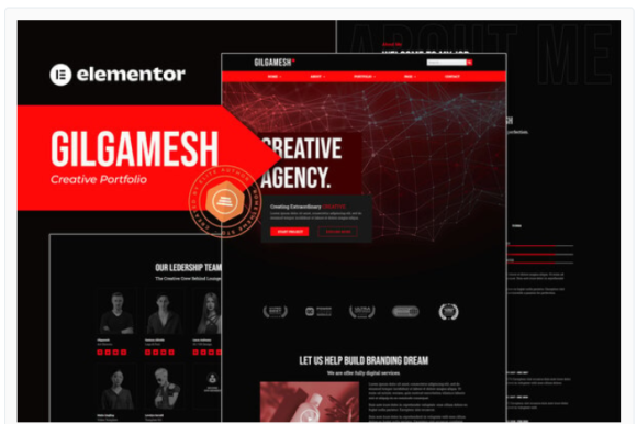 Gilgamesh - Creative Portfolio Elementor Template Kit