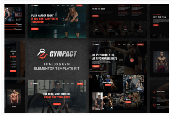 Gympact - Fitness & Gym Elementor Template Kit