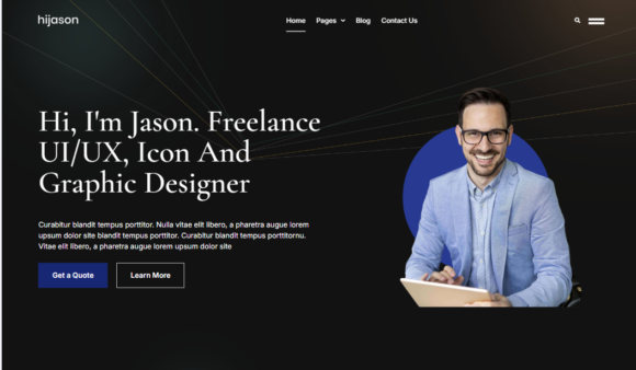 HiJason CV & Self Branding Elementor Template Kit