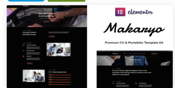 Makaryo - CV & Portofolio Elementor Kit