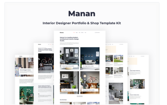 Manan - Interior Designer Elementor Template Kit