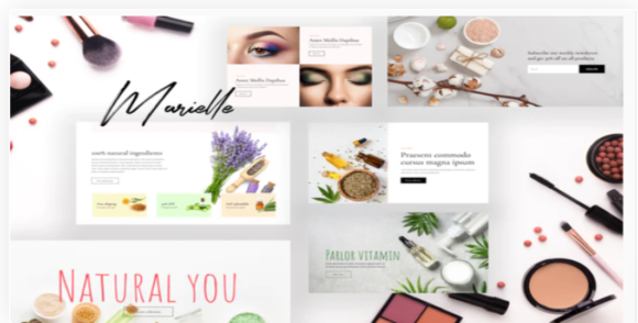 Marielle - Cosmetics and Beauty Shop Template Kits