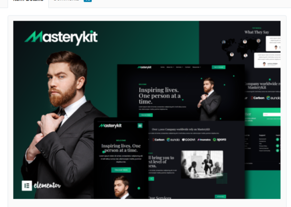MasteryKit - Business Coach Elementor Template Kit