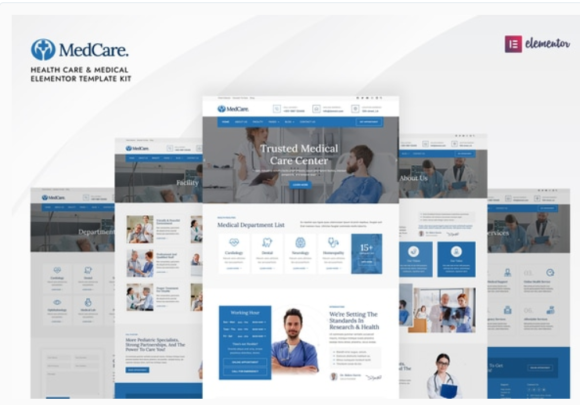 Medcare - Health Care & Medical Elementor Template Kit