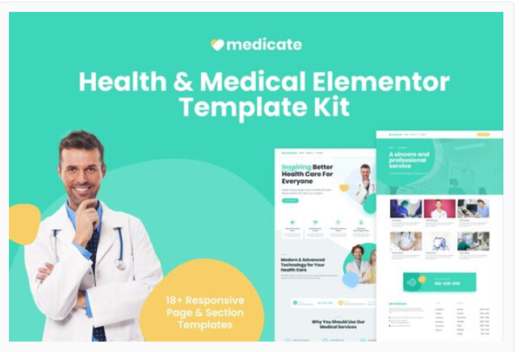 Medicate - Health & Medical Elementor Template Kit