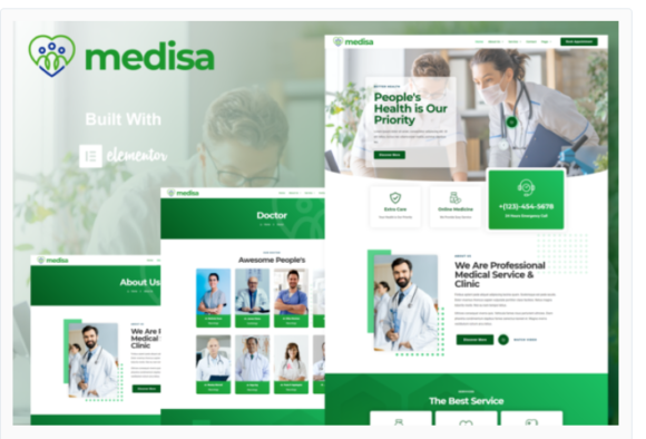 Medisa - Medical Elementor Template Kit