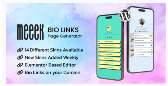 Meeek - Elementor Bio Links Builder for WordPress