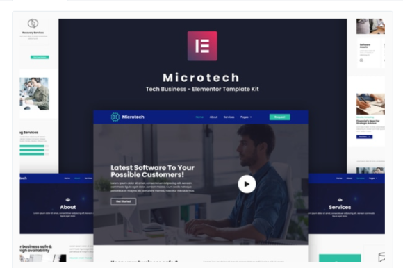 Microtech - Tech Business Elementor Template Kit