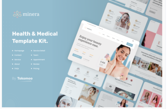 Minera | Skincare & Dermatology Elementor Template Kit