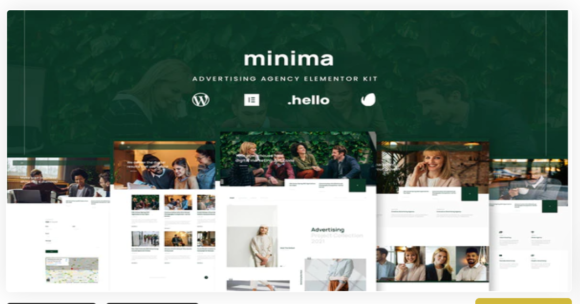 Minima – Advertising & Business Agency Elementor Template Kit
