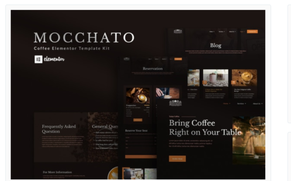 Mocchato - Coffee Shop Elementor Template Kit