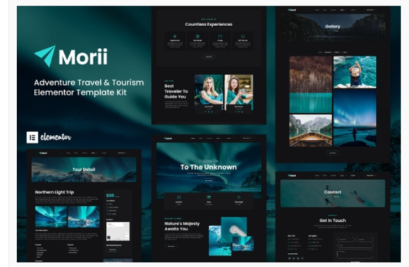 Morii - Adventure Travel & Tourism Elementor Template Kit