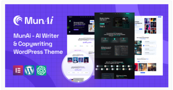MunAi - AI Writer & Copywriting WordPress Theme