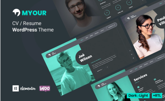 Myour - Personal Portfolio Resume WordPress Theme