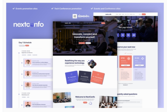 NextConfo - Events & Conference Elementor Pro Template Kit