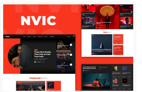 Nvic - Blog & Magazine Elementor Template Kit