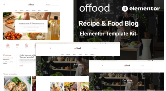 Offood - Recipe & Food Blog Elementor Template Kit