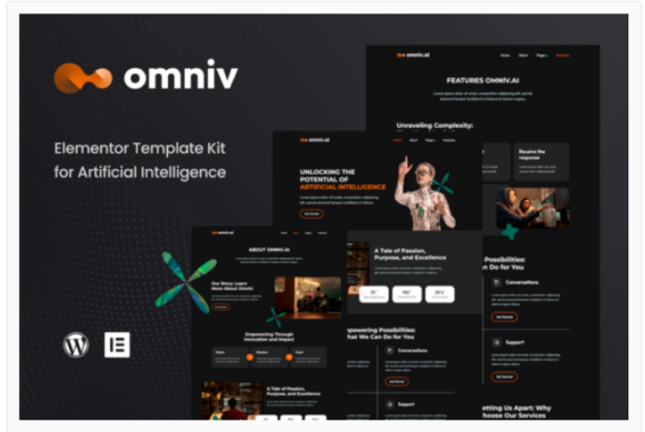 Omniv AI - Artificial Intelligence Elementor Template Kit