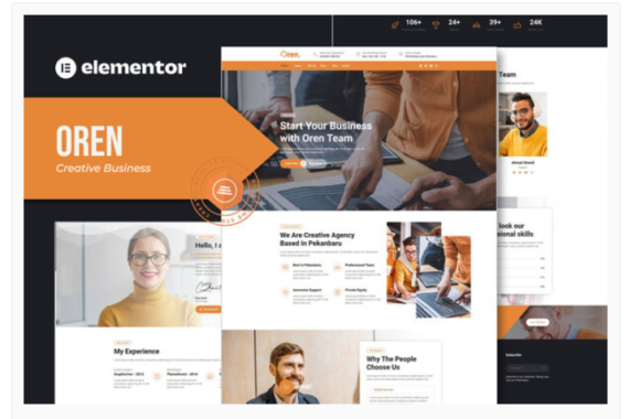 Oren - Creative Business Elementor Template Kit