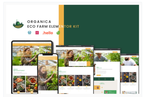 Organica - Eco Farm Elementor Template Kit
