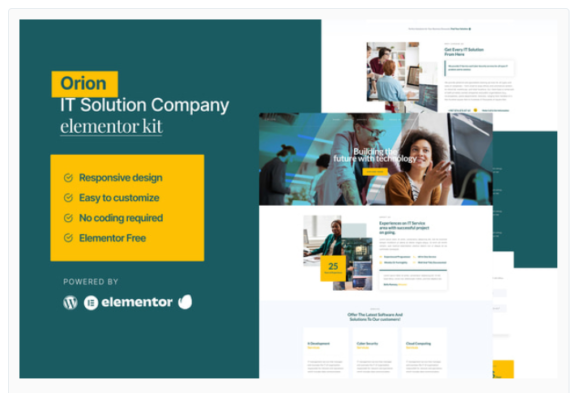 Orion - IT Solution & Service Elementor Template Kit