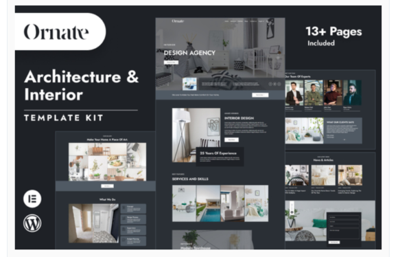 Ornate - Architecture & Interior Design Elementor Template Kit