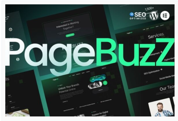 PageBuzz - Digital Agency Elementor Template Kit