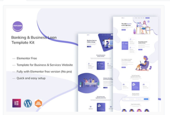 Payloan - Banking & Business Loan Elementor Template Kit