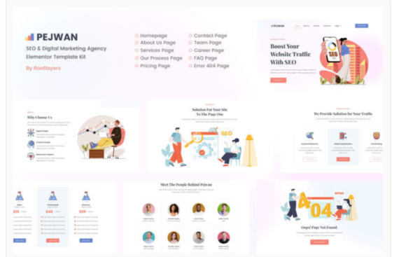 Pejwan - SEO & Digital Marketing Agency Template Kit