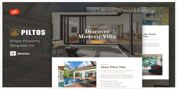 Piltos – Single Property Elementor Template Kit
