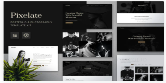 Pixelate - Portfolio & Photography Elementor Template Kit